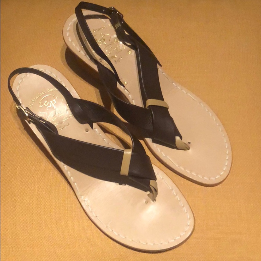 🇮🇹 Italian Handcrafted Sandal Wedges